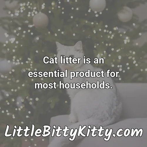 Cat litter is an essential product for most households.