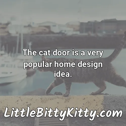 The cat door is a very popular home design idea.