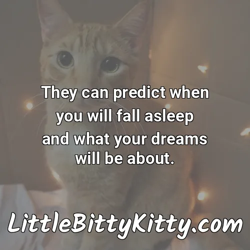 They can predict when you will fall asleep and what your dreams will be about.
