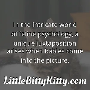 In the intricate world of feline psychology, a unique juxtaposition arises when babies come into the picture.