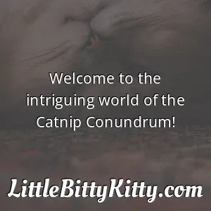 Welcome to the intriguing world of the Catnip Conundrum!