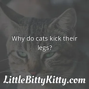 Why do cats kick their legs?