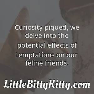Curiosity piqued, we delve into the potential effects of temptations on our feline friends.