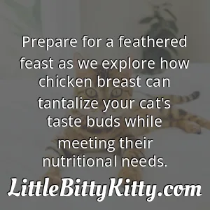 Prepare for a feathered feast as we explore how chicken breast can tantalize your cat's taste buds while meeting their nutritional needs.